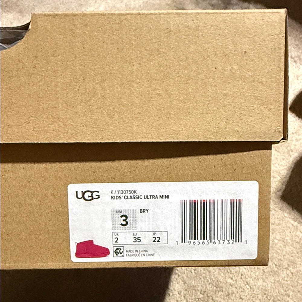 UGG Kids Classic Ultra Mini Boots - Bright Pink
